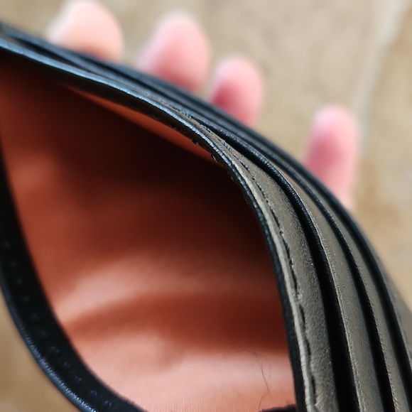 Marc New York Brown Leather Card Holder - Picture 5 of 6